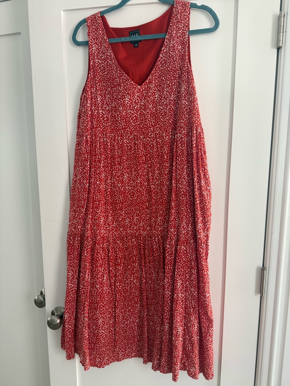GAP Red Sleeveless V-Neck Sundress